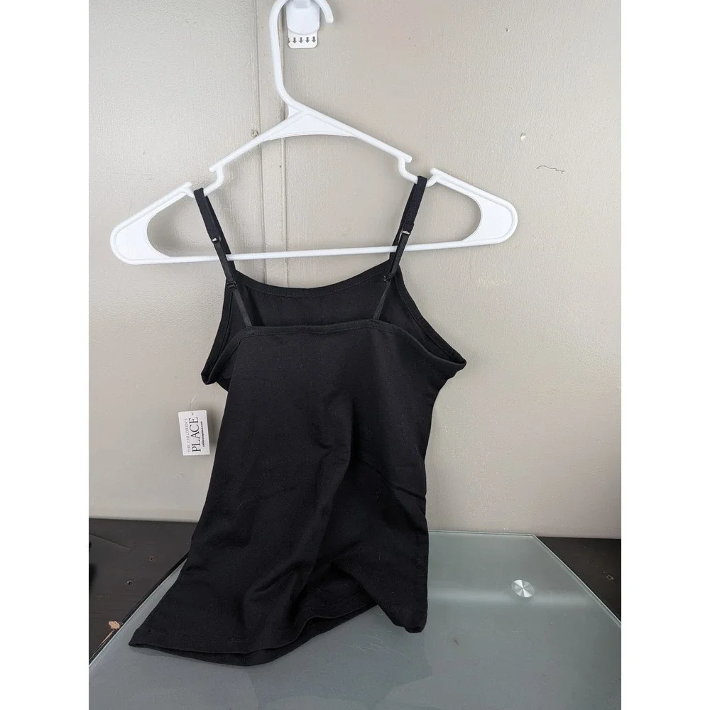 The Childrens Place Girls Black Camisole Adjustable Straps Size L 10-12 NWT